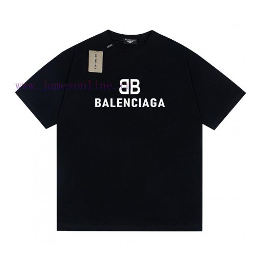 280g Balenciaga Double B Classic Printed Short Sleeve With Heavy Weight FabricFrom Fabric To Ac e2rr984p - Image 2