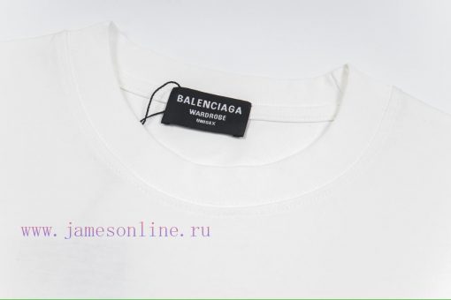 280g Balenciaga Double B Classic Printed Short Sleeve With Heavy Weight FabricFrom Fabric To Ac hoks30d0 - Image 4