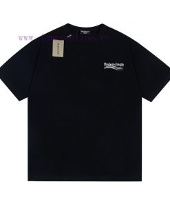 Heavy Weight Fabric 280g Balenciaga Balenciaga Back Shaped Letter Printed Short Sleeved ShirtFr p0bv5bba
