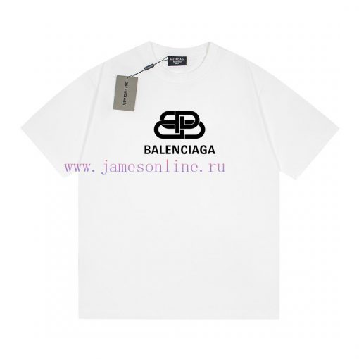 Heavy Weight Fabric 280g Balenciaga Balenciaga Lock Classic Printed Short Sleeved ShirtFrom Fab wgrecbv2 - Image 2
