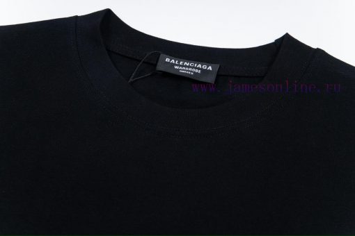 280g Balenciaga Graffiti Letter Printed Short Sleeve Heavy Weight FabricFrom Fabric To Accessor e486nx2n - Image 6