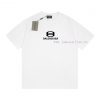 Heavy Weight Fabric 280g Balenciaga Balenciaga Double Ring Letter Printed Short Sleeved ShirtFr i5sifsk8