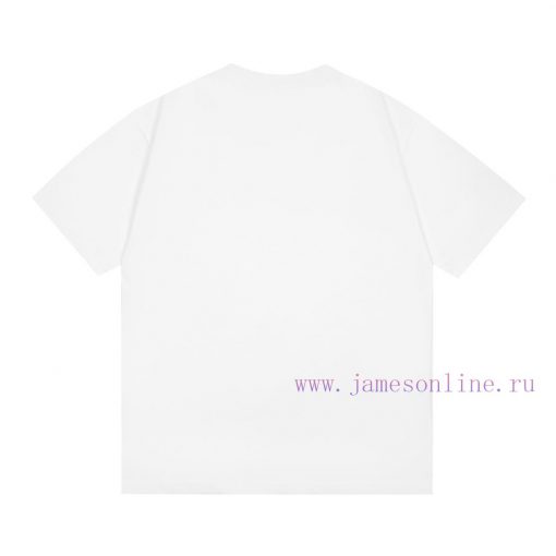 Heavy Weight Fabric 280g Balenciaga Balenciaga Double Ring Letter Printed Short Sleeved ShirtFr i5sifsk8 - Image 3