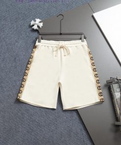 GUGUCCI 25ss Same Style Looped Shorts For Couples - Made Of Cotton Looped Fabric Carefully Craf z7thy1lx