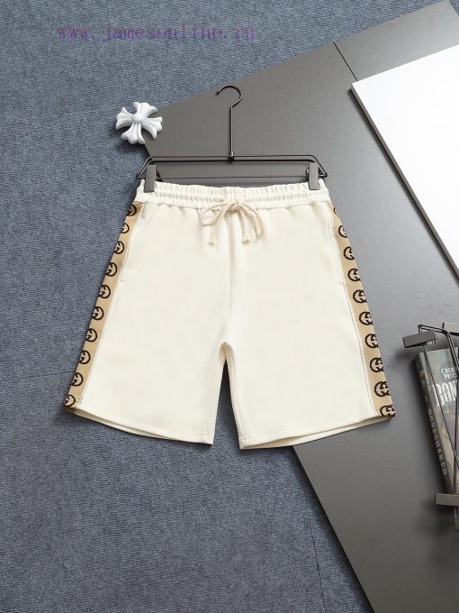 GUGUCCI 25ss Same Style Looped Shorts For Couples - Made Of Cotton Looped Fabric Carefully Craf z7thy1lx
