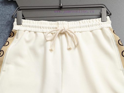 GUGUCCI 25ss Same Style Looped Shorts For Couples - Made Of Cotton Looped Fabric Carefully Craf z7thy1lx - Image 5