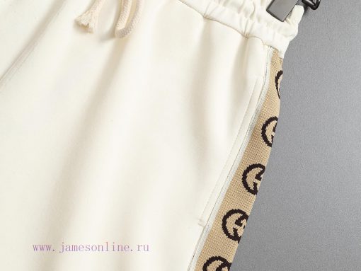GUGUCCI 25ss Same Style Looped Shorts For Couples - Made Of Cotton Looped Fabric Carefully Craf z7thy1lx - Image 8