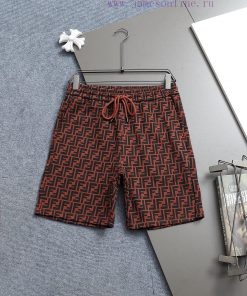 FENDI 25ss Same Style Looped Shorts For Couples - Made Of Cotton Looped Fabric Carefully Crafte 2hypg2b3