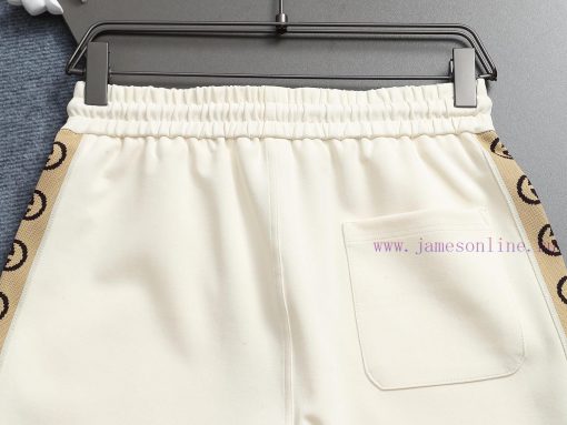 GUGUCCI 25ss Same Style Looped Shorts For Couples - Made Of Cotton Looped Fabric Carefully Craf z7thy1lx - Image 10