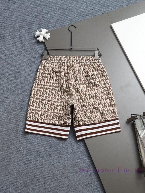 DIOR 25ss Towel Fleece Shorts For Couples - Crafted With Cotton Looped Fabric And Embellished W t05gxo2b - Image 3