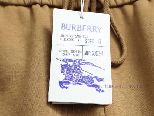 Burberry 25ss Matching Looped Shorts For Couples - Crafted With Cotton Looped Fabric And Embell pgb43z6m - Image 10