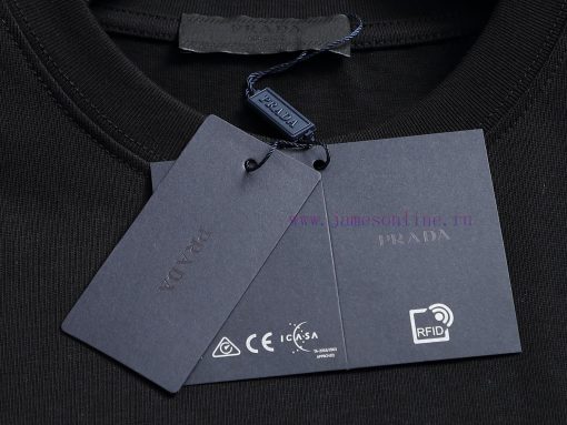 Prada Micro Width Edition XS-LPrada/25ss New Chest Printed Short Sleeved T-shirt This T-shirt C jx53gekf - Image 8