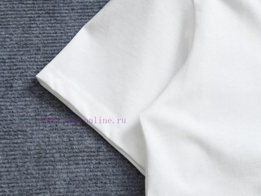 Prada Micro Width Edition XS-LPrada/25ss New Chest Printed Short Sleeved T-shirt This T-shirt C d45h4j4r - Image 6