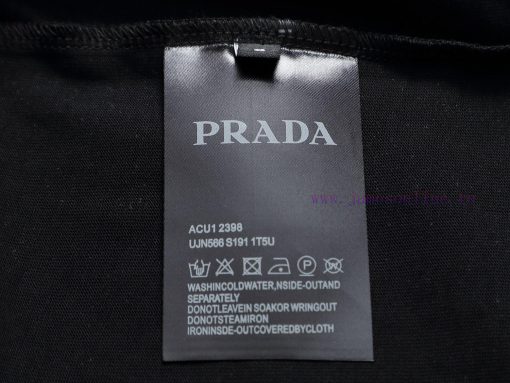 Prada Micro Width Edition XS-LPrada/25ss New Chest Printed Short Sleeved T-shirt This T-shirt C jx53gekf - Image 11