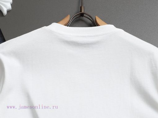 PRADA PRADA25ss Versatile Short Sleeved T-shirt For Men And Women With A Combination Of Colors cp6zxqt7 - Image 12