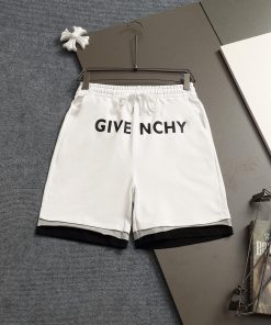 GIVENCHY 25ss Same Style Looped Shorts For Couples - Made Of Cotton Looped Fabric Carefully Cra rsoopre4