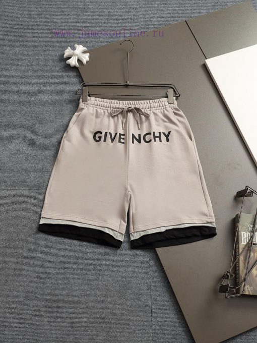 GIVENCHY 25ss Same Style Looped Shorts For Couples - Made Of Cotton Looped Fabric Carefully Cra p966l3ci