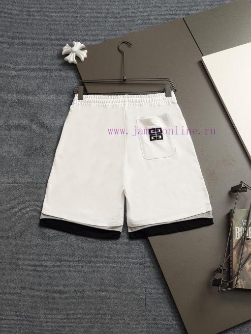 GIVENCHY 25ss Same Style Looped Shorts For Couples - Made Of Cotton Looped Fabric Carefully Cra rsoopre4 - Image 3