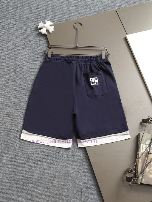 GIVENCHY 25ss Same Style Looped Shorts For Couples - Made Of Cotton Looped Fabric Carefully Cra om9zyslb - Image 3