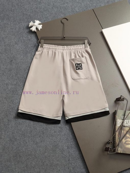 GIVENCHY 25ss Same Style Looped Shorts For Couples - Made Of Cotton Looped Fabric Carefully Cra p966l3ci - Image 3