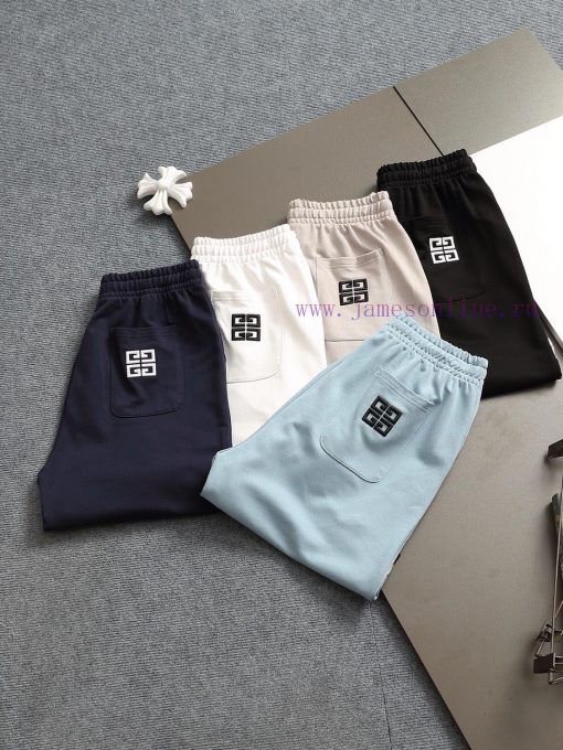 GIVENCHY 25ss Same Style Looped Shorts For Couples - Made Of Cotton Looped Fabric Carefully Cra rsoopre4 - Image 4