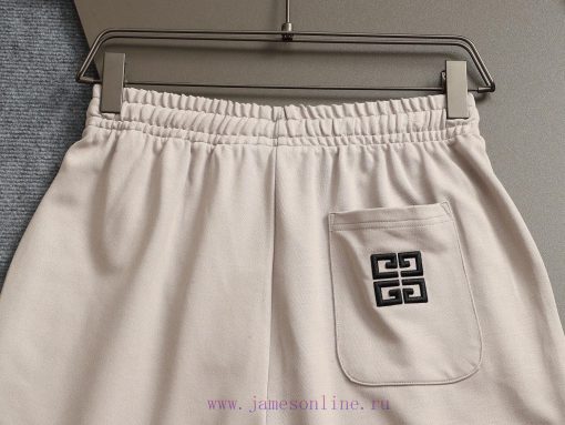 GIVENCHY 25ss Same Style Looped Shorts For Couples - Made Of Cotton Looped Fabric Carefully Cra p966l3ci - Image 9