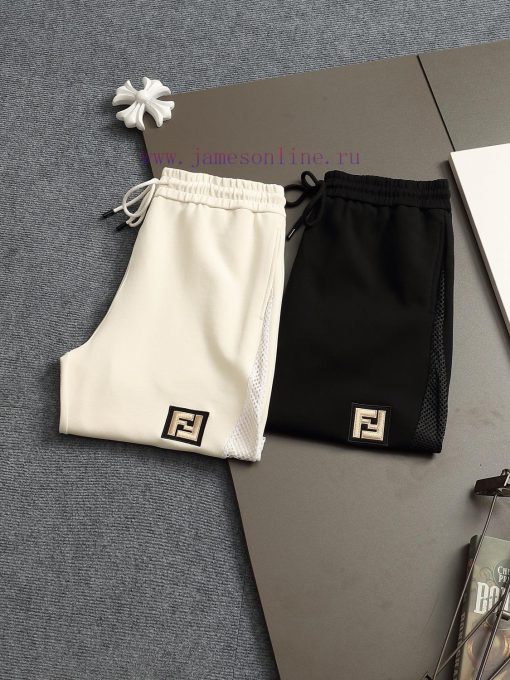 FENDI 25ss Same Style Looped Shorts For Couples - Made Of Cotton Looped Fabric Carefully Crafte aikf52j4 - Image 4