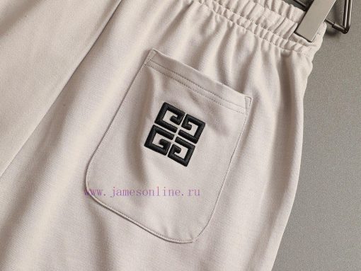 GIVENCHY 25ss Same Style Looped Shorts For Couples - Made Of Cotton Looped Fabric Carefully Cra p966l3ci - Image 10