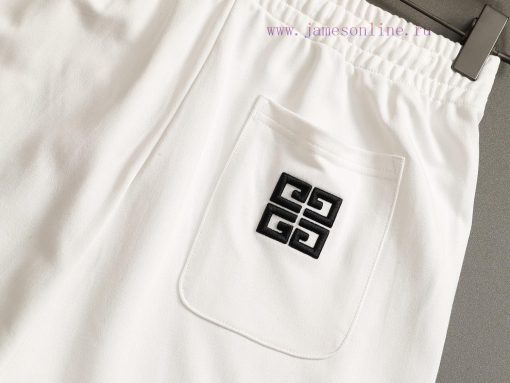 GIVENCHY 25ss Same Style Looped Shorts For Couples - Made Of Cotton Looped Fabric Carefully Cra rsoopre4 - Image 11