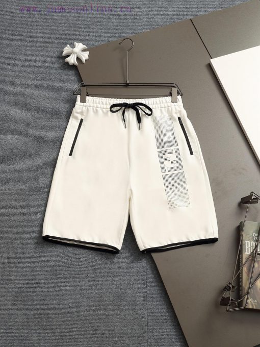 FENDI 25ss Same Style Looped Shorts For Couples - Made Of Cotton Looped Fabric Carefully Crafte dttmrbkl