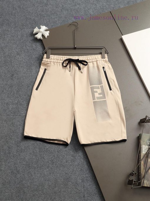 FENDI 25ss Same Style Looped Shorts For Couples - Made Of Cotton Looped Fabric Carefully Crafte iooliom7