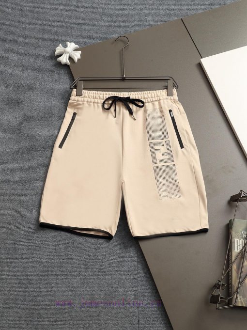 FENDI 25ss Same Style Looped Shorts For Couples - Made Of Cotton Looped Fabric Carefully Crafte iooliom7 - Image 2