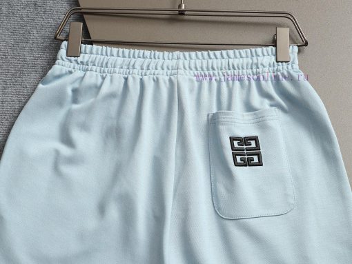 GIVENCHY 25ss Same Style Looped Shorts For Couples - Made Of Cotton Looped Fabric Carefully Cra t46valpz - Image 9