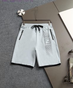 FENDI 25ss Same Style Looped Shorts For Couples - Made Of Cotton Looped Fabric Carefully Crafte zm3qhhg3