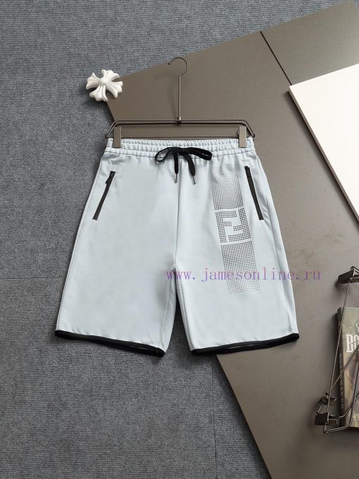 FENDI 25ss Same Style Looped Shorts For Couples - Made Of Cotton Looped Fabric Carefully Crafte zm3qhhg3 - Image 2