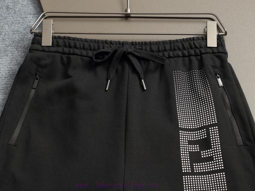 FENDI 25ss Same Style Looped Shorts For Couples - Made Of Cotton Looped Fabric Carefully Crafte tqgvlbnn - Image 4