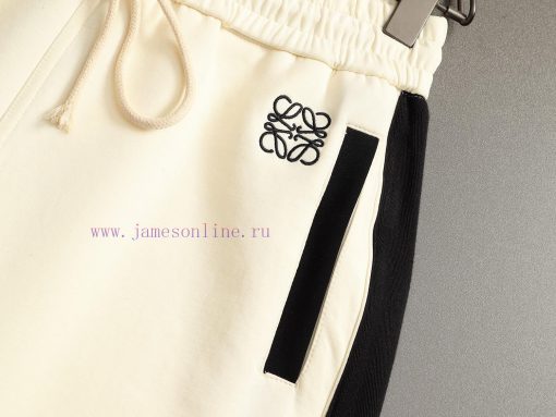LOEWE 25ss Same Style Looped Shorts For Couples - Made Of Cotton Looped Fabric Carefully Crafte ah6g11sc - Image 6