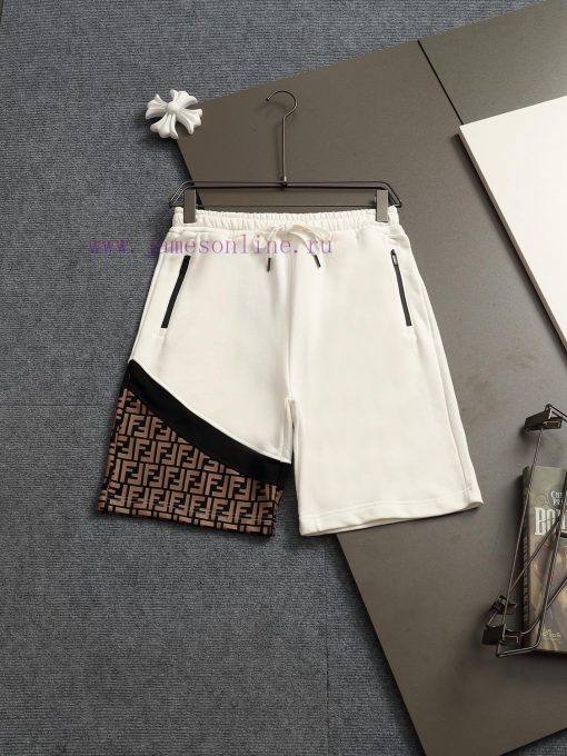 FENDI 25ss Same Style Looped Shorts For Couples - Made Of Cotton Looped Fabric Carefully Crafte ggastq6u - Image 2