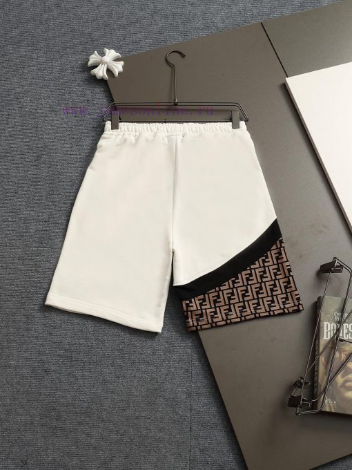 FENDI 25ss Same Style Looped Shorts For Couples - Made Of Cotton Looped Fabric Carefully Crafte ggastq6u - Image 3