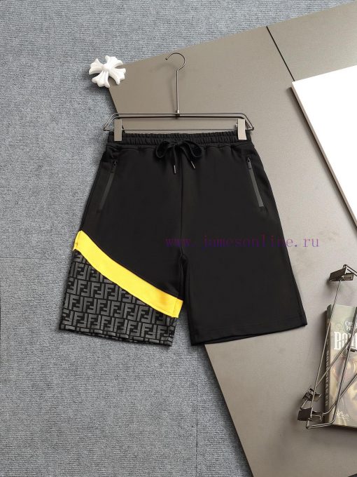FENDI 25ss Same Style Looped Shorts For Couples - Made Of Cotton Looped Fabric Carefully Crafte vd8mqhuw - Image 2