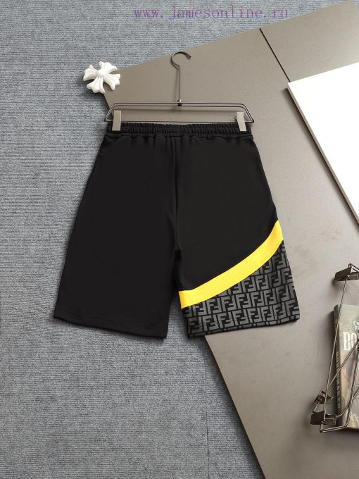 FENDI 25ss Same Style Looped Shorts For Couples - Made Of Cotton Looped Fabric Carefully Crafte vd8mqhuw - Image 3