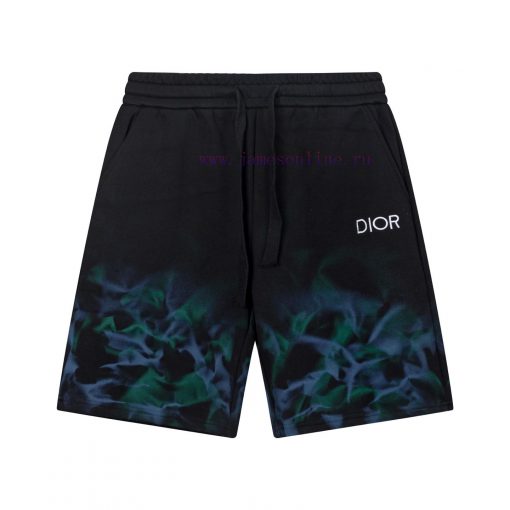 DIOR 2025 New Light Luxury Hand Drawn Graffiti Letter Flame Pattern Imported Machine Embroidere yz1swzoh