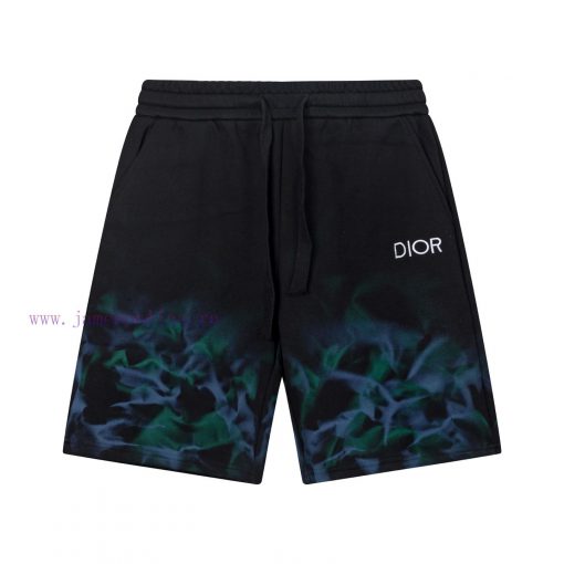 DIOR 2025 New Light Luxury Hand Drawn Graffiti Letter Flame Pattern Imported Machine Embroidere yz1swzoh - Image 2