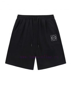 LOEWE 2025 Early Spring New Three-dimensional Thick Plate Letter Logo Couple's Casual ShortsCol bxmy6q92