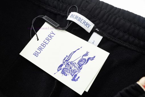 Set Style Burberry 2025 New Light Luxury Plaid Ribbon Splicing With Open Pocket For Men And Wom 63qmdxxw - Image 6