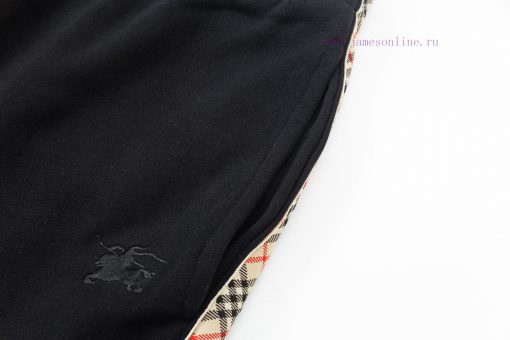 Set Style Burberry 2025 New Light Luxury Plaid Ribbon Splicing With Open Pocket For Men And Wom 63qmdxxw - Image 8