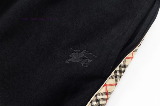 Set Style Burberry 2025 New Light Luxury Plaid Ribbon Splicing With Open Pocket For Men And Wom 63qmdxxw - Image 9
