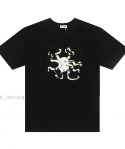 ️LOEWE * Luo YiweiLOEWE * Octopus Embroidered Short Sleeve T-shirt-Customized 270g 32 Count Cot looybmx2