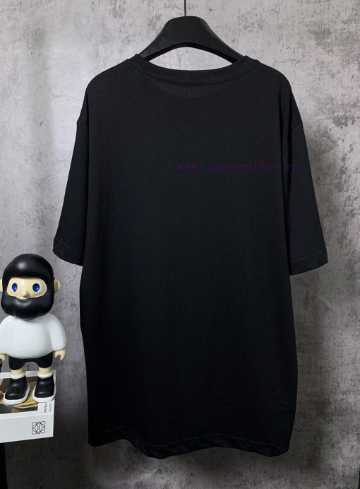 ️LOEWE * Luo YiweiLOEWE * Luoyiwei Small Flame Chest Embroidered Short Sleeve T-shirt-Customize 8aq56sti - Image 3