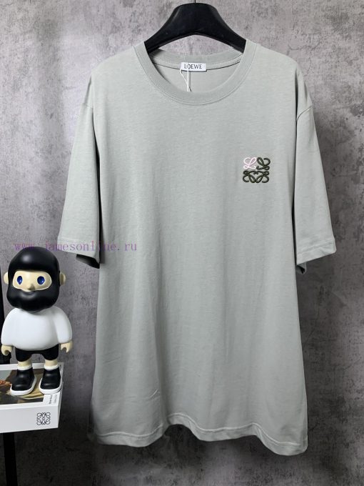 ️LOEWE * Luo YiweiLOEWE * Roewe Classic Chest Contrast Logo Short Sleeve T-shirt-Customized 260 53invfmm - Image 2
